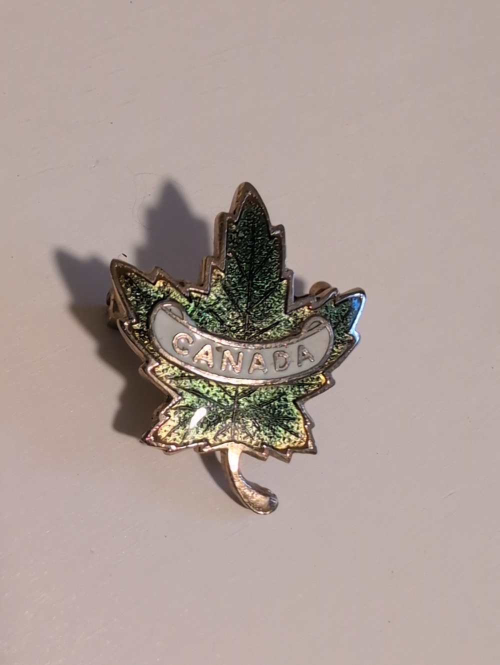 Vintage Canada Maple Leaf Enamel Pin